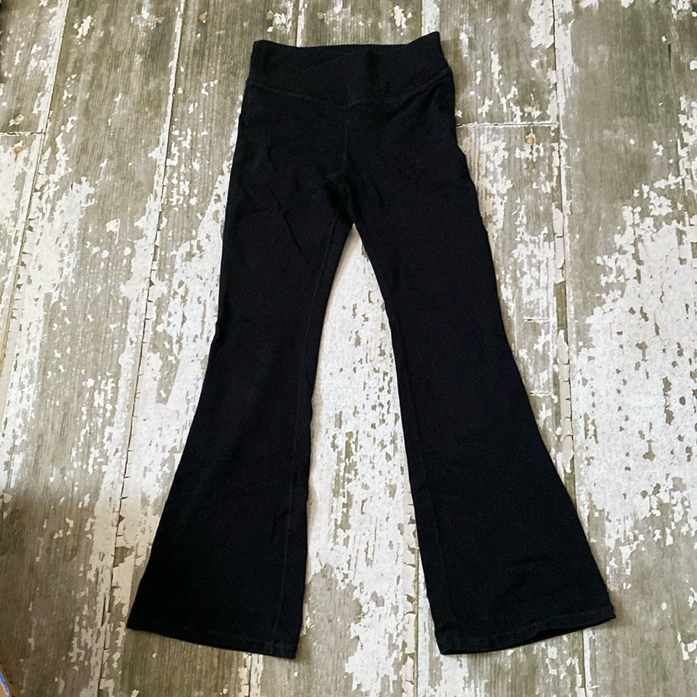 Black flare pants